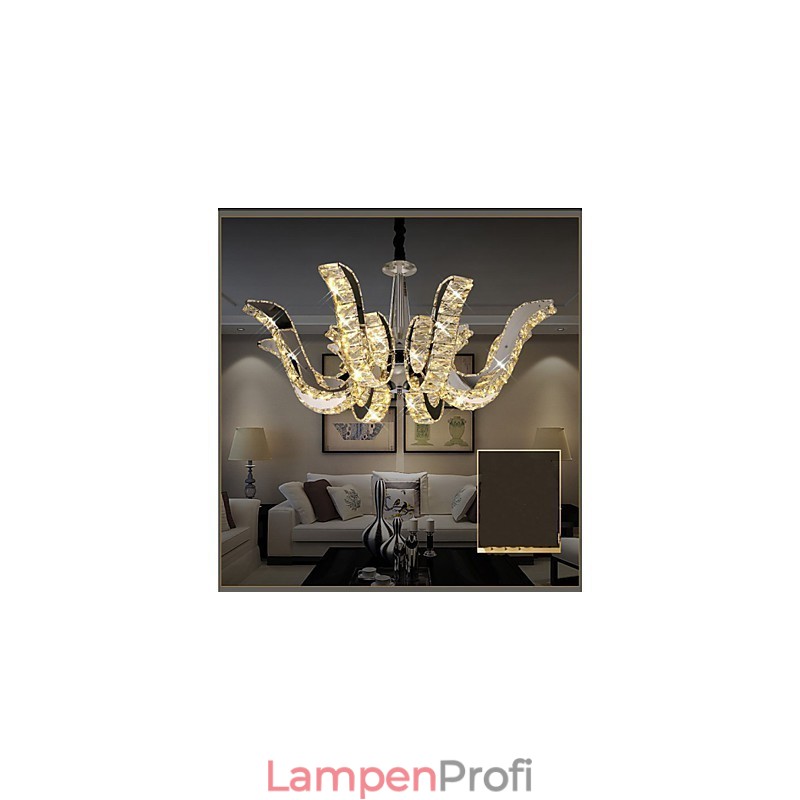 Kristalllampe, moderne Luxus-Kerzen-Kristall-Pendelleuchte