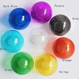 Moderne Bubble Globe Pendelleuchte aus farbigem Glas mit 19 Lichtern