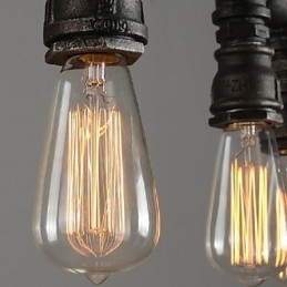 Traditionelle Klassische Vintage Laterne Land Retro Mini Stil Malerei Metall Anhänger Licht