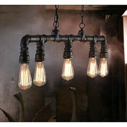 Traditionelle Klassische Vintage Laterne Land Retro Mini Stil Malerei Metall Anhänger Licht