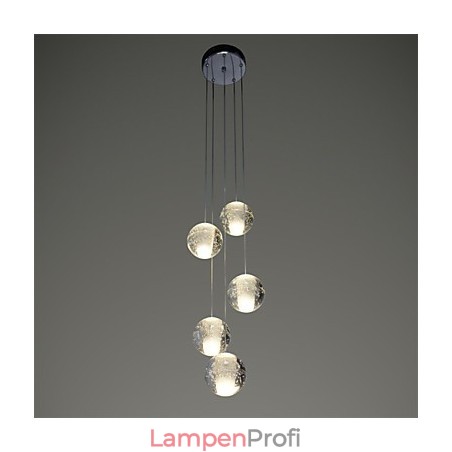 Moderne Pendelleuchte Pendelleuchte Leuchten G4 Retroifit Chrom Überzug Kristall für Treppenlicht