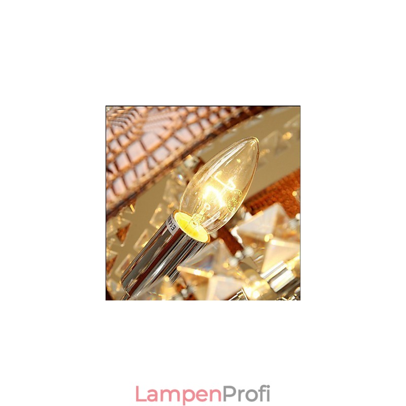 Postmoderner Luxus-Kristall-Kreativ-Lronleuchter aus Leder