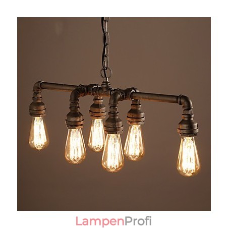 Edison Retro Loft Stil Vintage Industrielle Anhänger Licht Metall Wasser Rohr Leuchte Lampara Colgantes Edison Retro Loft Stil Vintage Industrielle Anhänger Licht Metall Wasser Rohr Leuchte Lampara Colgantes
