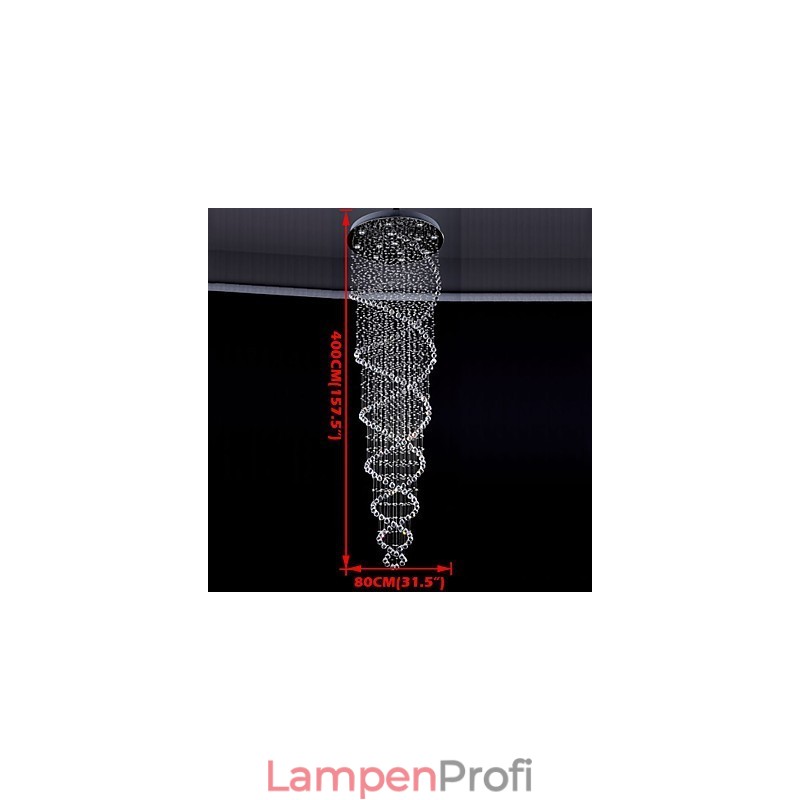 Deckenkristall-Pendelleuchten 13 Lichter Moderne silberne Canpoy Transparente K9-Kristallleuchten