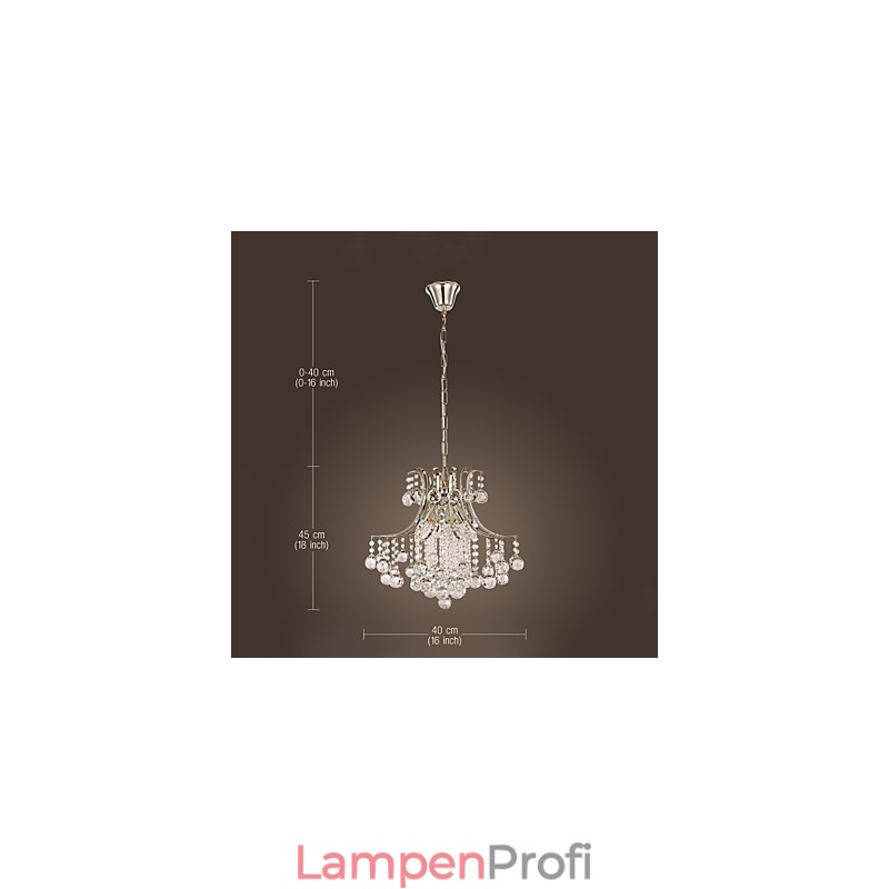 Pendelleuchte Luxus Modern Kristall Wohnzimmer 6 Lichter