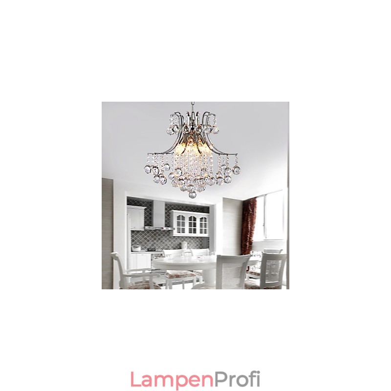 Pendelleuchte Luxus Modern Kristall Wohnzimmer 6 Lichter