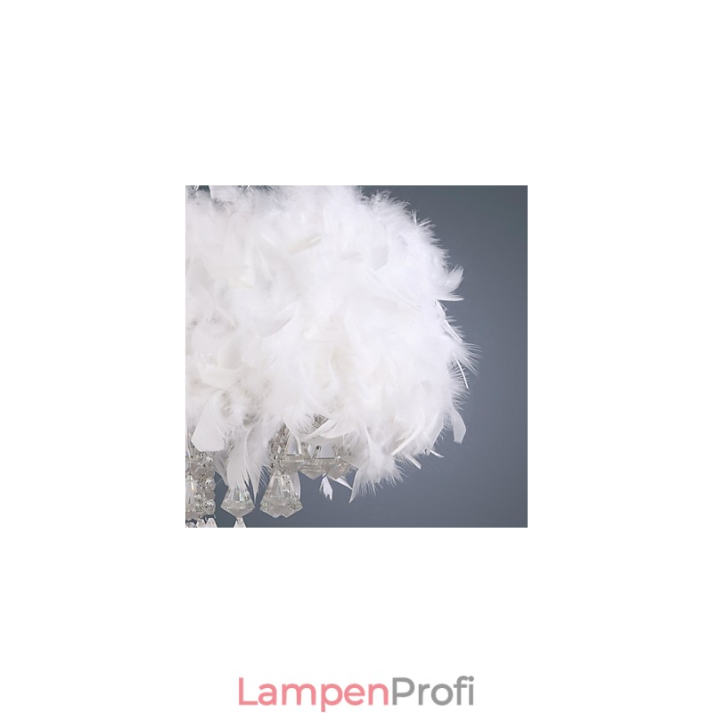 Moderne, zeitgenössische Pendelleuchte im Trommelkristall-Mini-Stil mit galvanisierter Beschichtung