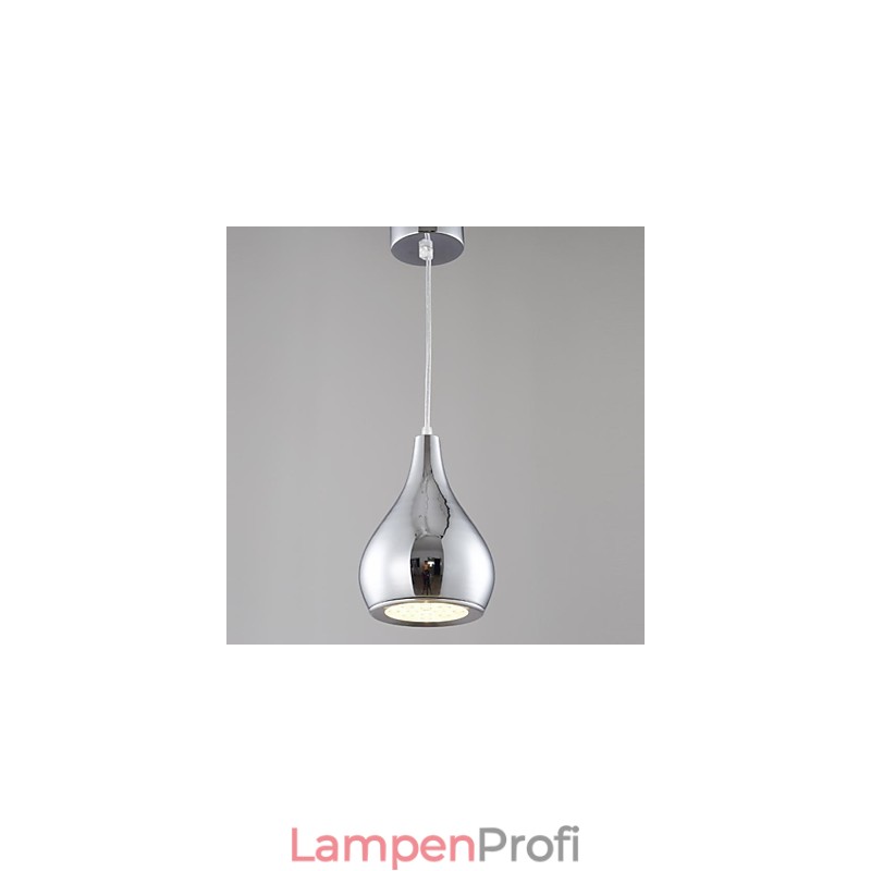 Moderne zeitgenössische Globus-Pendelleuchte aus galvanisiertem Metall