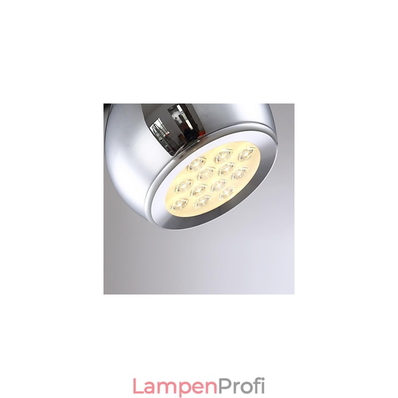 Moderne zeitgenössische Globus-Pendelleuchte aus galvanisiertem Metall