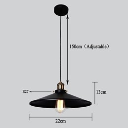 Europäischen Stil Retro Klassische Pendelleuchte Kunst Droplight Geben Birne Durchmesser 22CM