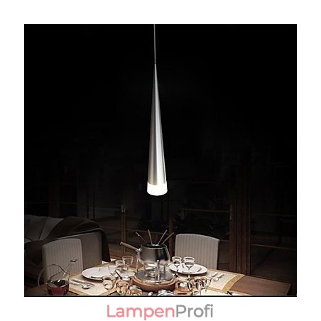 Moderne zeitgenössische Pendelleuchte aus Chrommetall