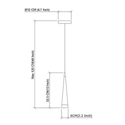 Moderne zeitgenössische Pendelleuchte aus Chrommetall