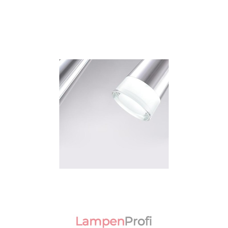 Moderne zeitgenössische Pendelleuchte aus Chrommetall