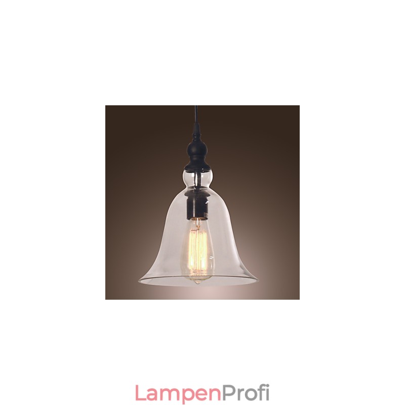 Traditionelle, klassische, galvanisierte Pendelleuchte im Vintage-Schalen-Mini-Stil