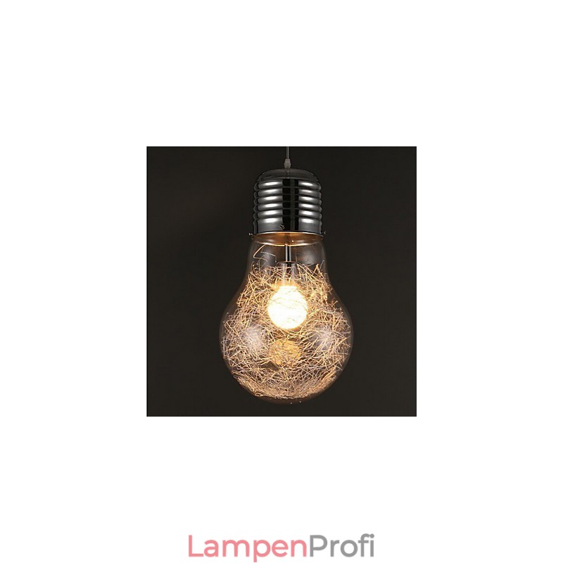 Einfache Ideen mit einer großen Glühbirne aus Glas Kronleuchter Droplight Lampe