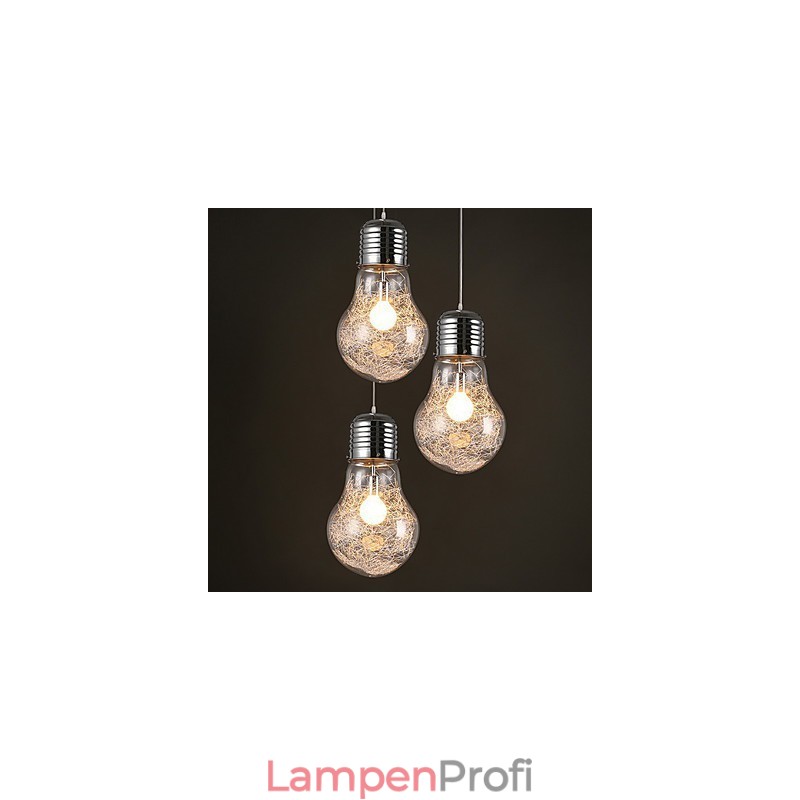 Einfache Ideen mit einer großen Glühbirne aus Glas Kronleuchter Droplight Lampe