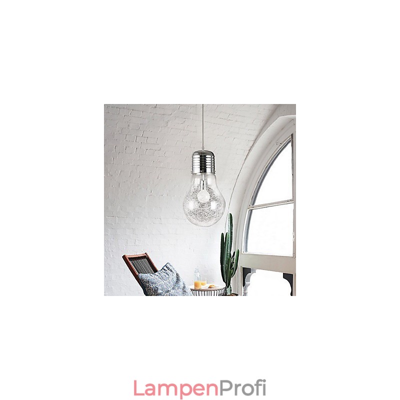 Einfache Ideen mit einer großen Glühbirne aus Glas Kronleuchter Droplight Lampe