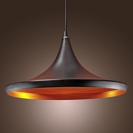 Moderne Pendelleuchte im Retro-Mini-Stil mit Gemälden