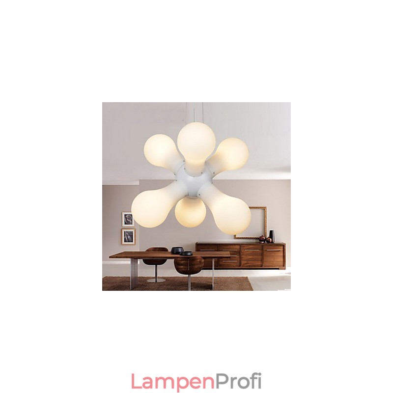 Einfache Pendelleuchte aus Glas