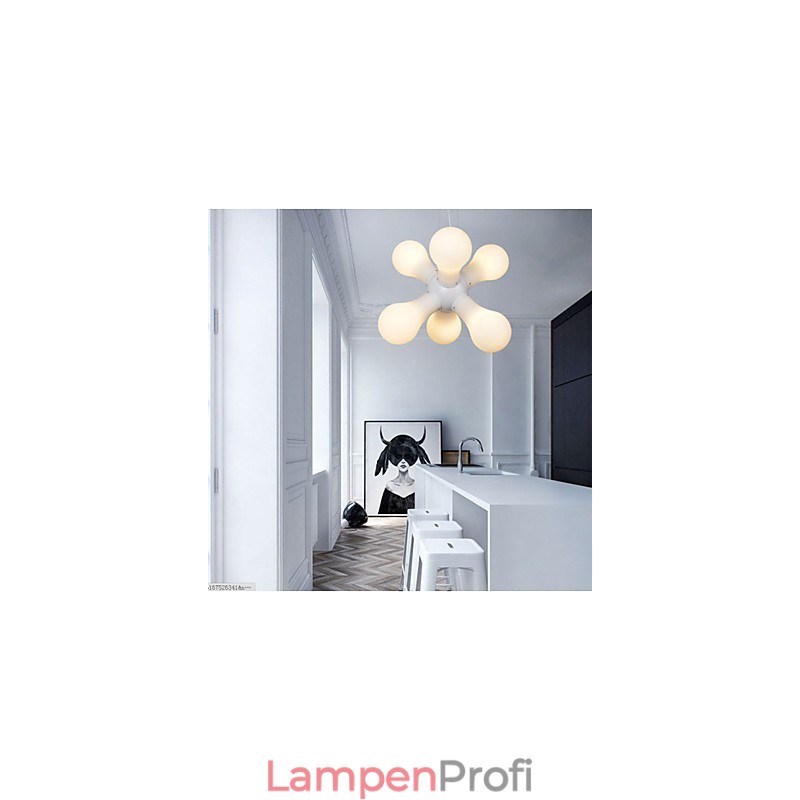 Einfache Pendelleuchte aus Glas