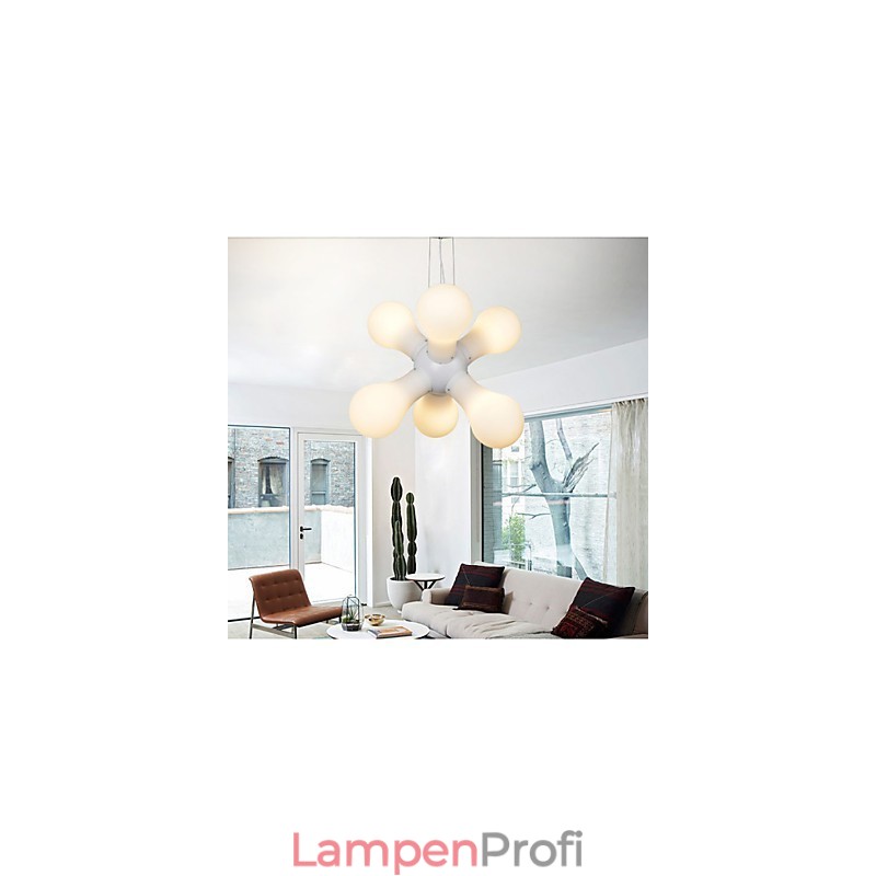 Einfache Pendelleuchte aus Glas