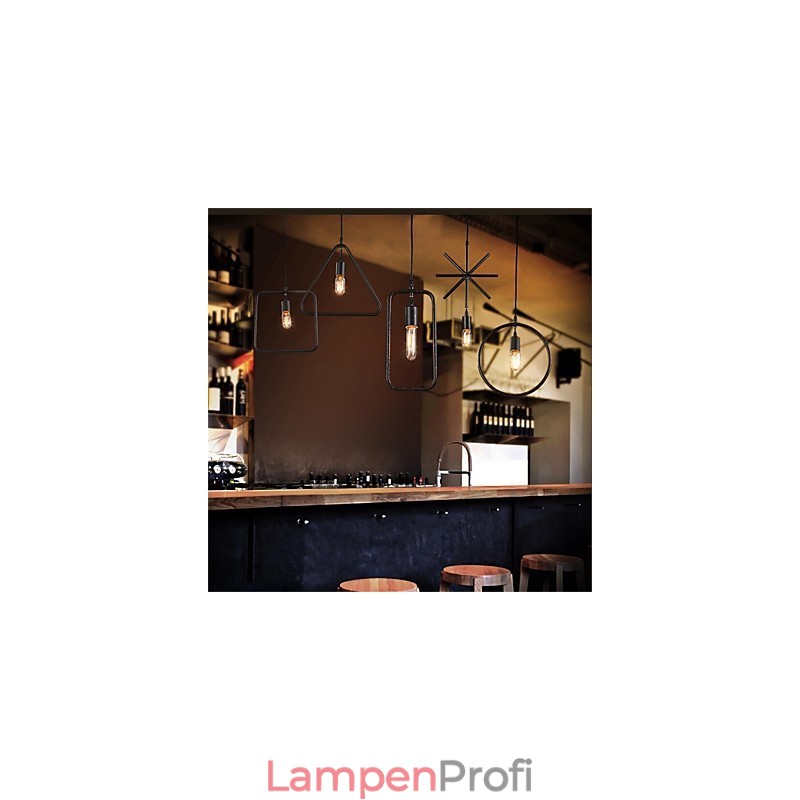 Individueller amerikanischer Retro-Kronleuchter mit 5 Köpfen in Eisenkunst