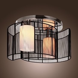 Deckenleuchte Modernes Design 2 Lichter Schwarz