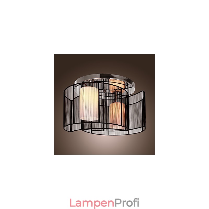 Deckenleuchte Modernes Design 2 Lichter Schwarz