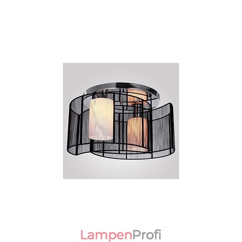 Deckenleuchte Modernes Design 2 Lichter Schwarz