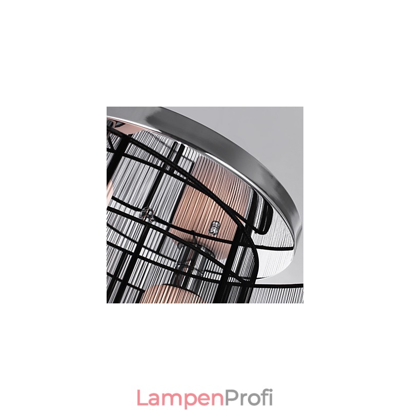 Deckenleuchte Modernes Design 2 Lichter Schwarz