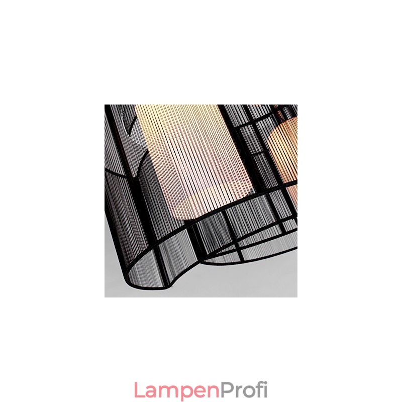Deckenleuchte Modernes Design 2 Lichter Schwarz