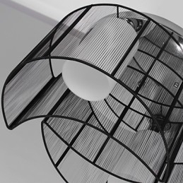 Deckenleuchte Modernes Design 2 Lichter Schwarz