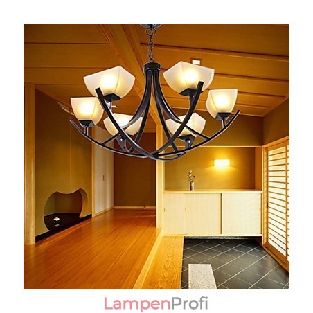 Antik inspirierte Pendelleuchte mit 6 Lichtern