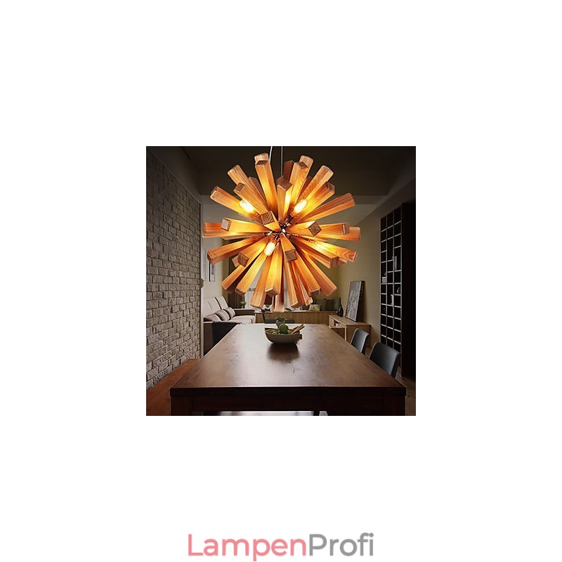 Pendelleuchten Country Holz Bambus
