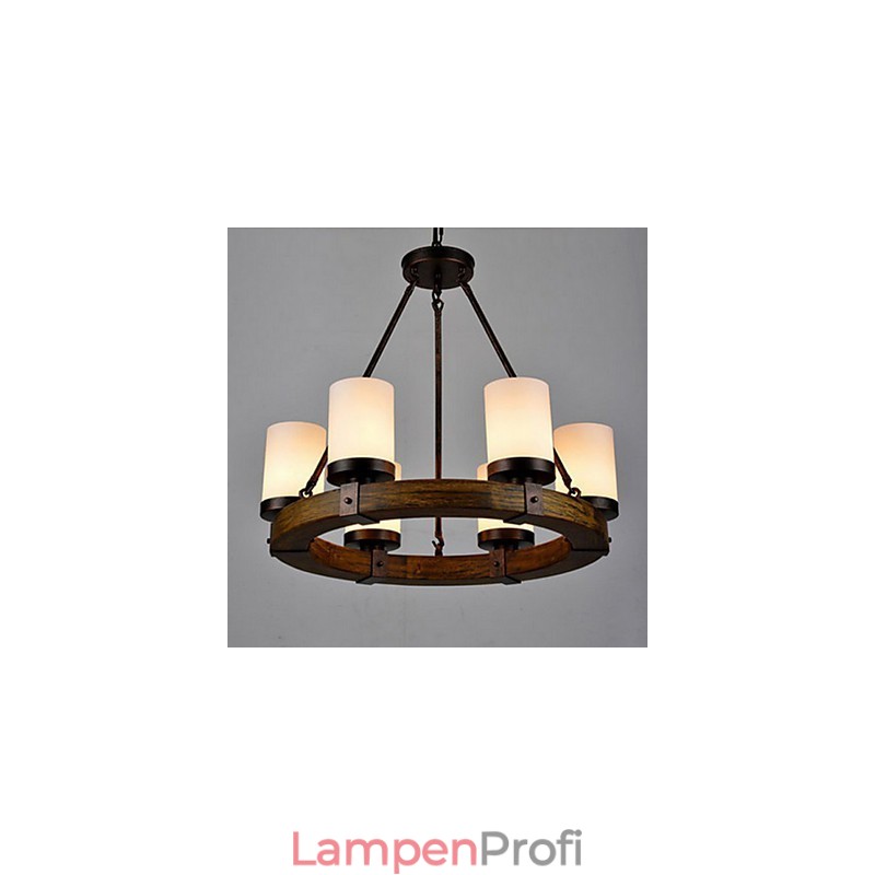 Vintage Alter Holz Kronleuchter