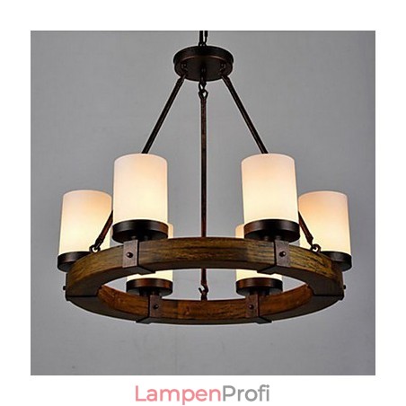 Vintage Alter Holz Kronleuchter