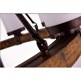 Vintage Alter Holz Kronleuchter