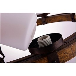 Vintage Alter Holz Kronleuchter