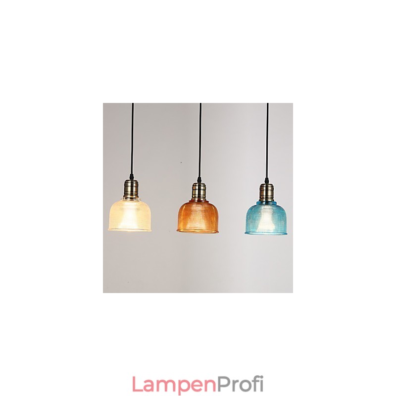 Nordisches kleines Droplight aus Buntglas-Kronleuchter, das alte Wege wiederherstellt