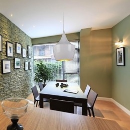 Moderne zeitgenössische Retro Country Malerei Metall Pendelleuchte