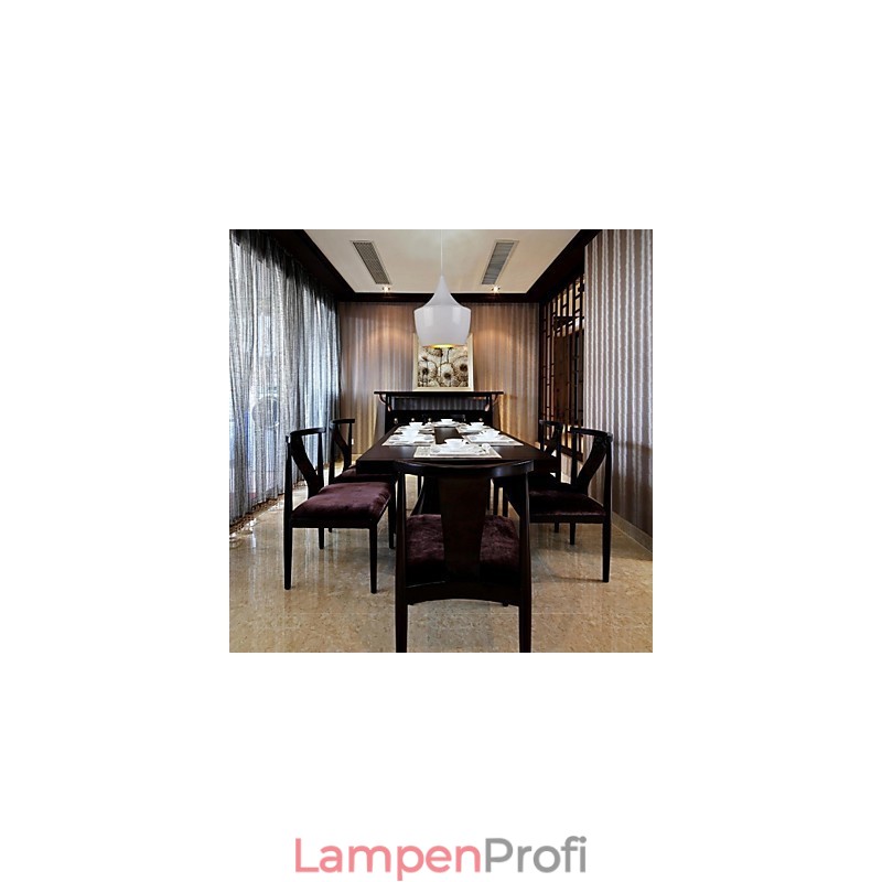 Moderne zeitgenössische Retro Country Malerei Metall Pendelleuchte