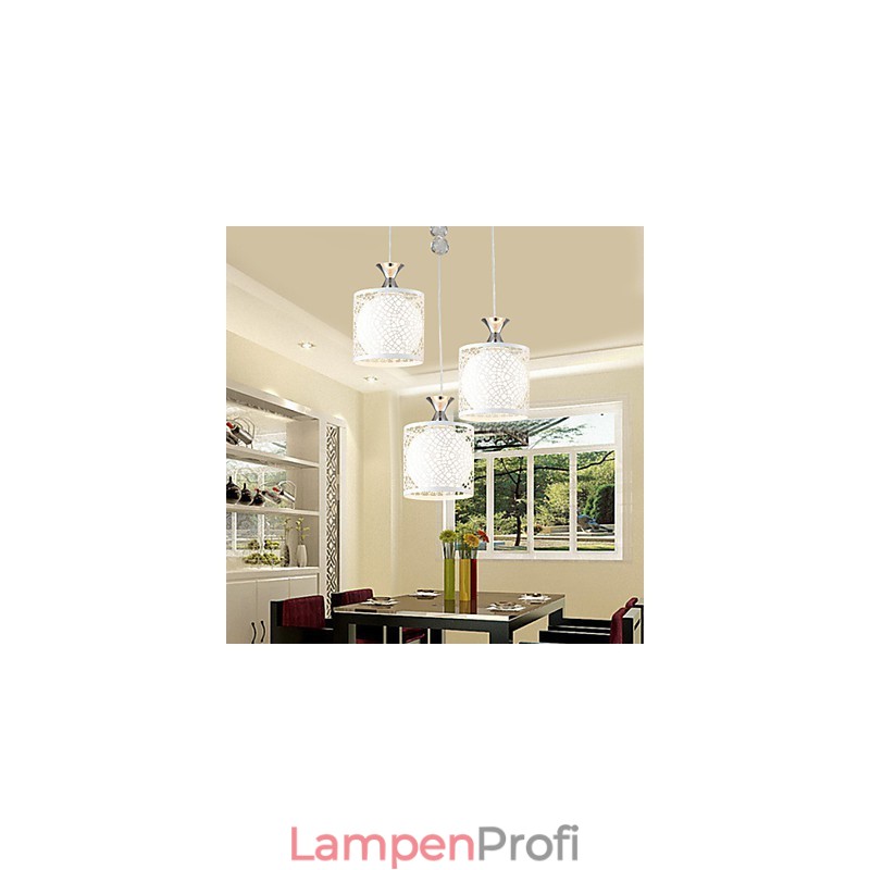 Zeitgenössische und vertraglich drei kreative Kristall Droplight Schmiedeeisen Lampe