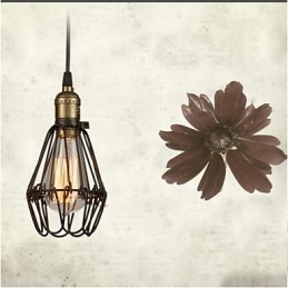 Pendelleuchten Vintage Amerikanischer Landhausstil, der alte Wege schmiedeeiserne kleine Käfig-Droplight wiederherstellt