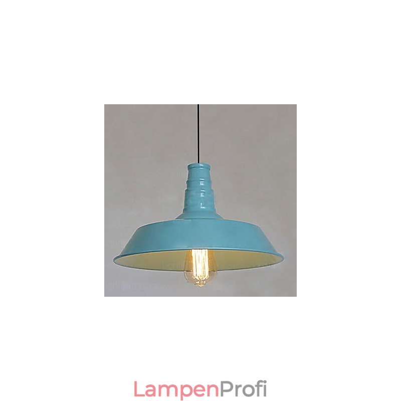 Vintage-Gemälde Metall-Pendelleuchte Garage