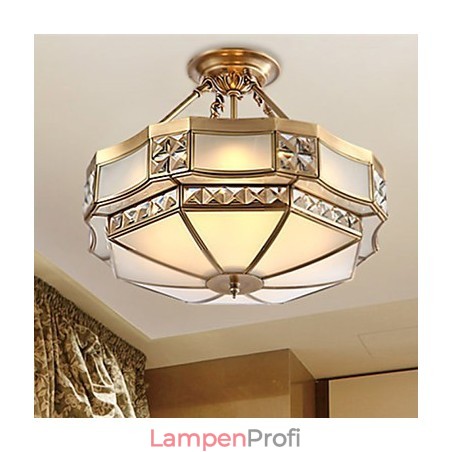 Traditionelle klassische rustikale Lodge-Pendelleuchte aus Messingmetall