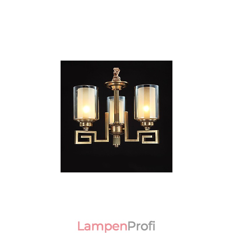 Lampe im chinesischen Stil, Kupferlampe, Kupferlampe