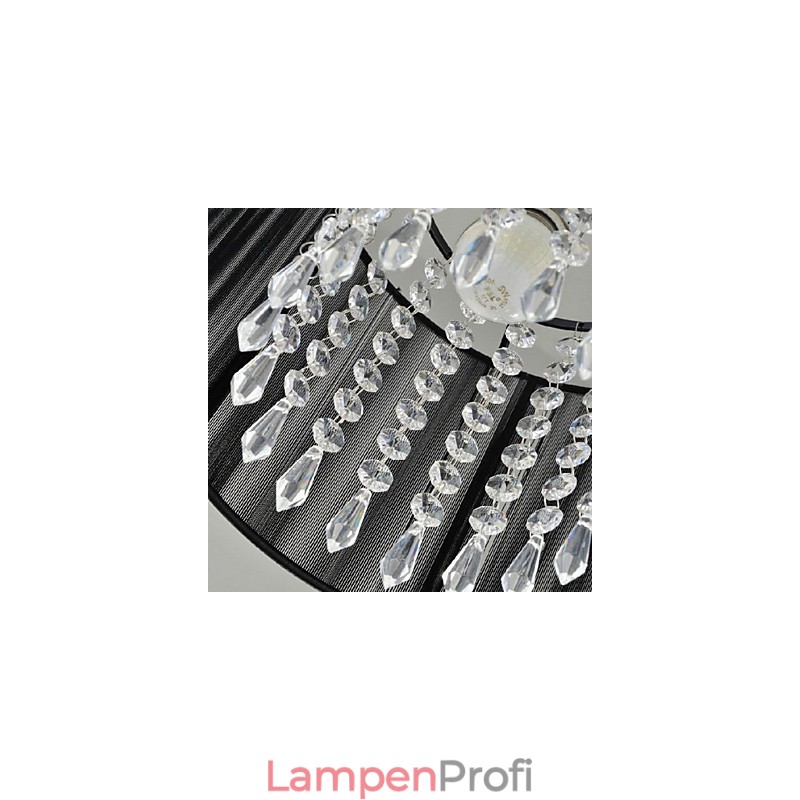 Moderne zeitgenössische Kristall Chrom Metall Pendelleuchte