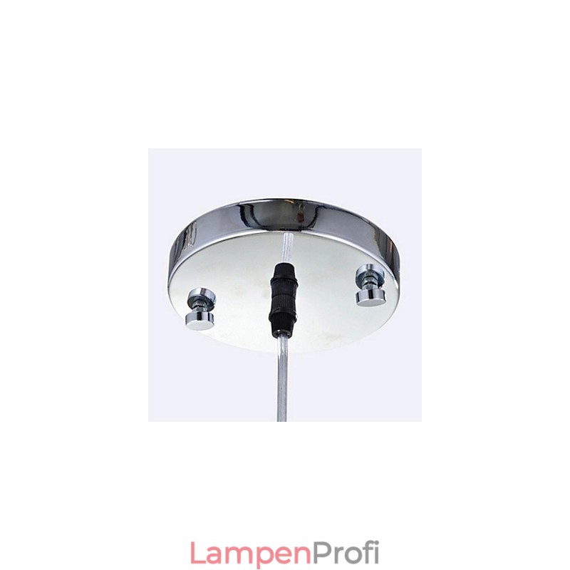 Moderne zeitgenössische Kristall Chrom Metall Pendelleuchte