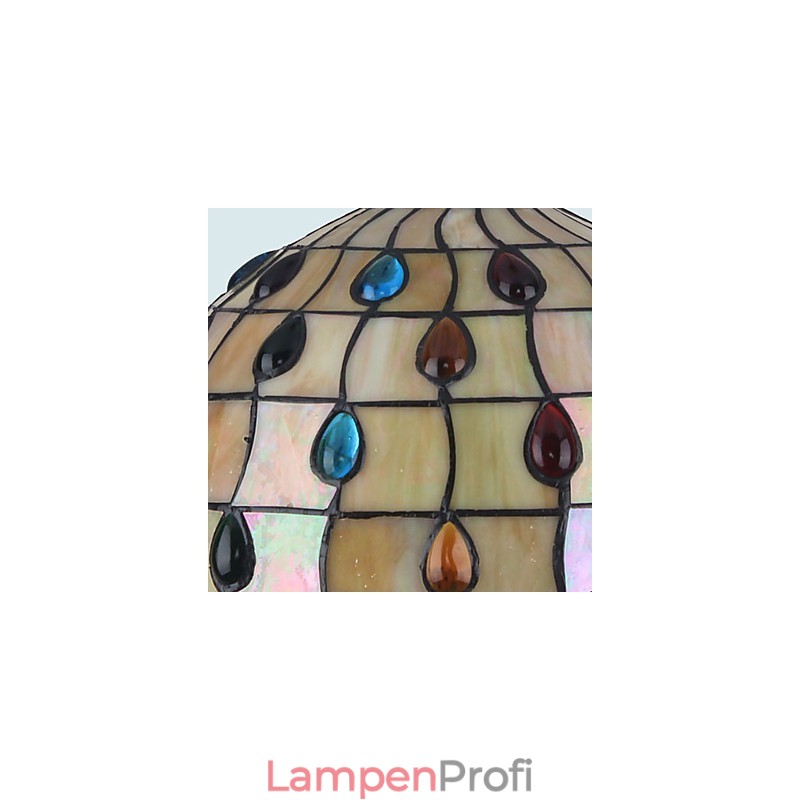 Europäischer ländlicher kreativer Kunst-Buntglas-Kronleuchter, der alte Wege wiederherstellt, Lampenlicht
