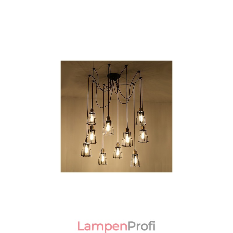 Vintage Edison Mehrere Ajustable DIY Decke Lampe Licht Anhänger Beleuchtung Kronleuchter Moderne Chic Industrielle Esszimmer
